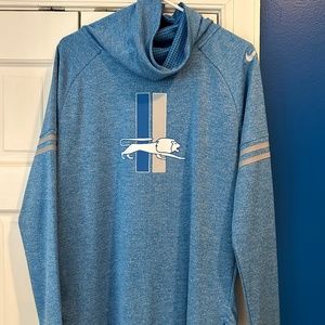Detroit Lions Nike Women’s Medium, Retro logo, NWOT, long sleeve shirt mock neck